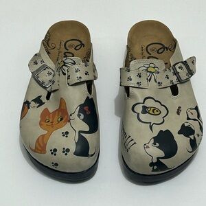Calceo Clogs Cat Print fun Size 39
